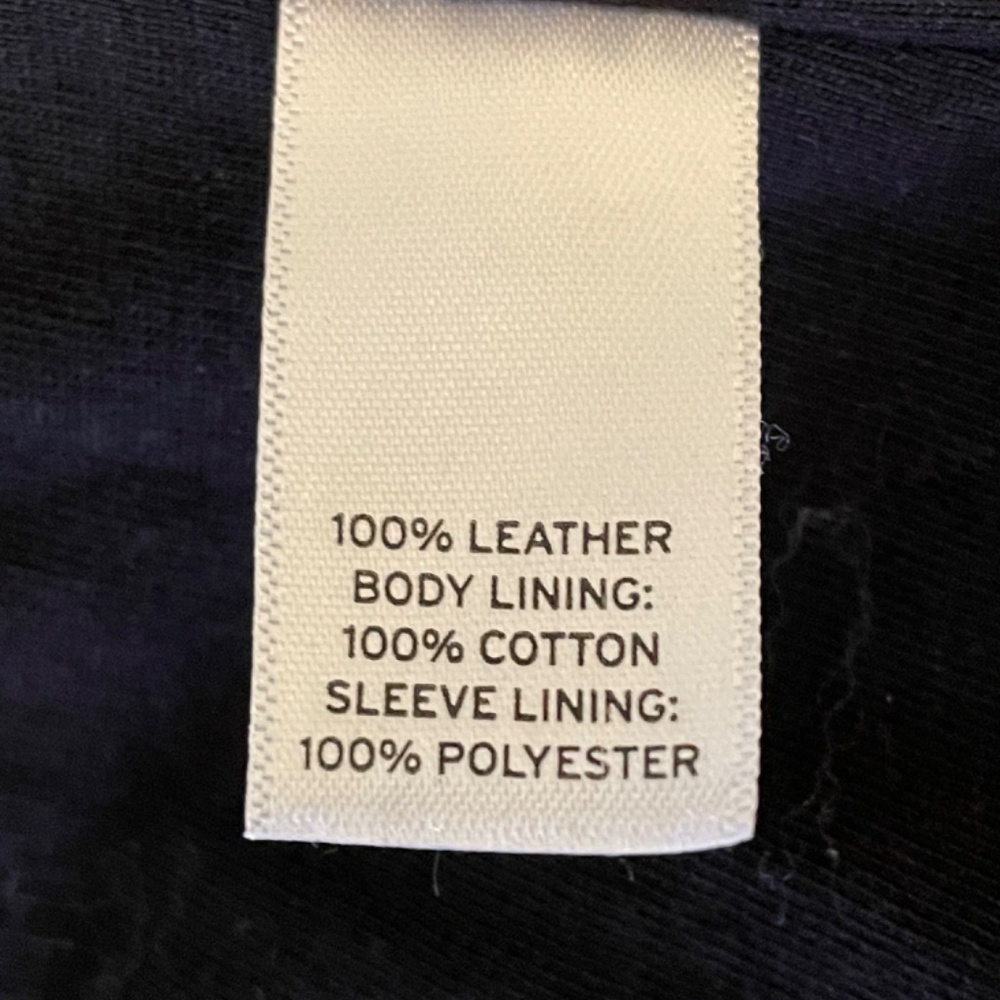 Nordstrom Hinge 100% Leather Jacket Black - Picture 11 of 12